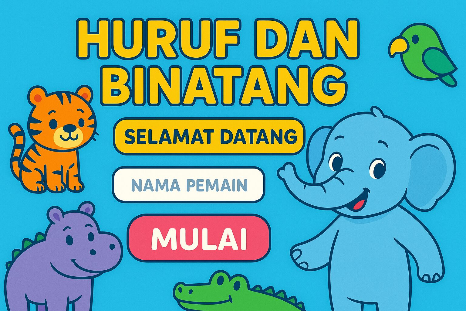 game edukasi huruf dan binatang